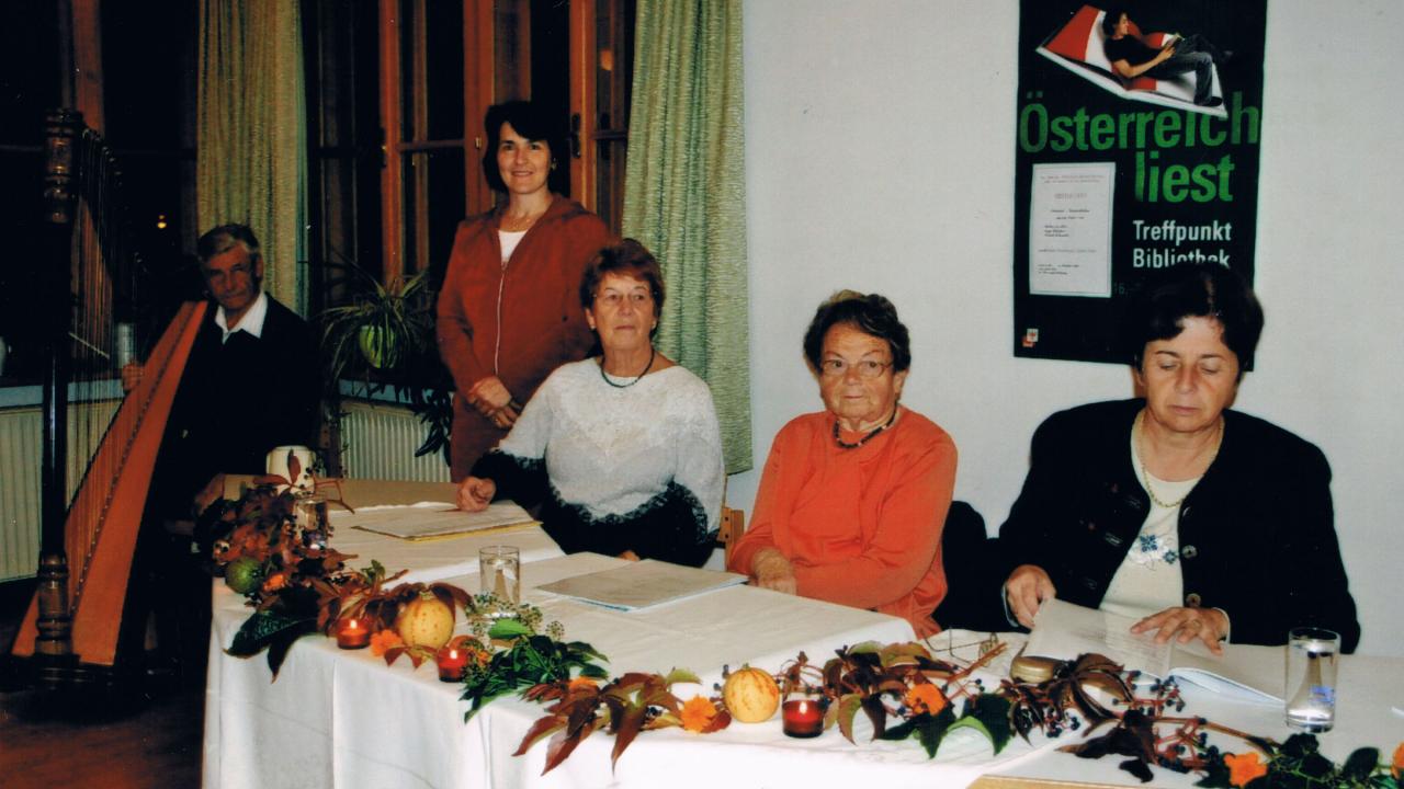 Lesung eigener Texte - Heike Sandler, Friedl Schuster und Inge Rützler - 2006